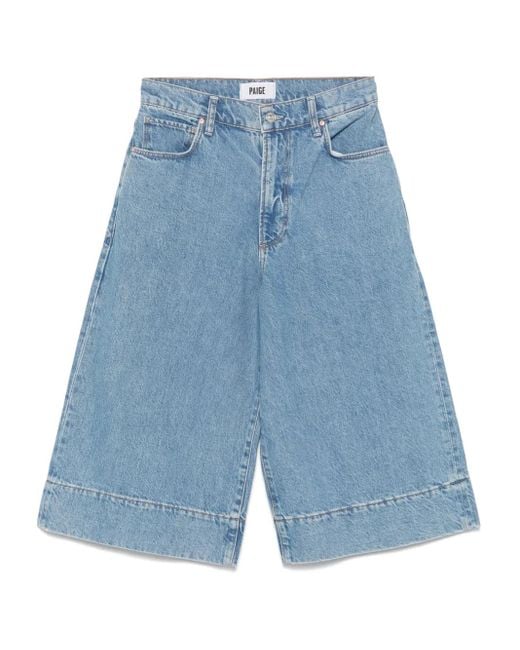 PAIGE Blue Eva Shorts