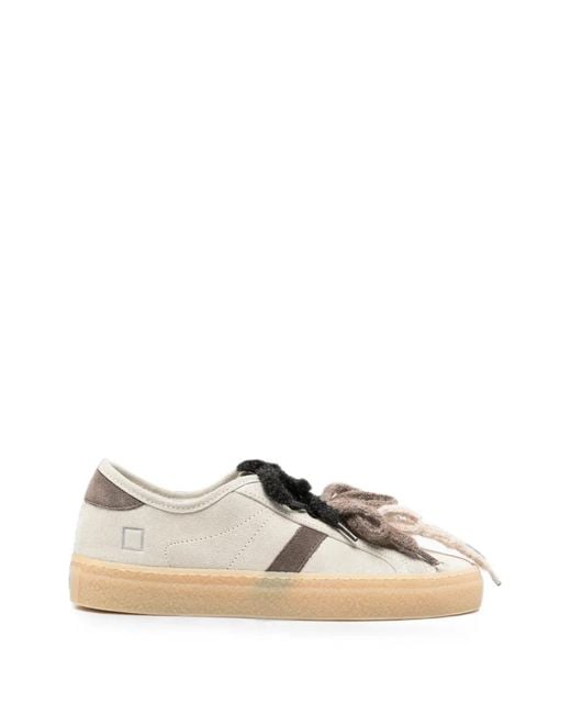 Date Natural Tender W Suede Lace-Up Sneakers