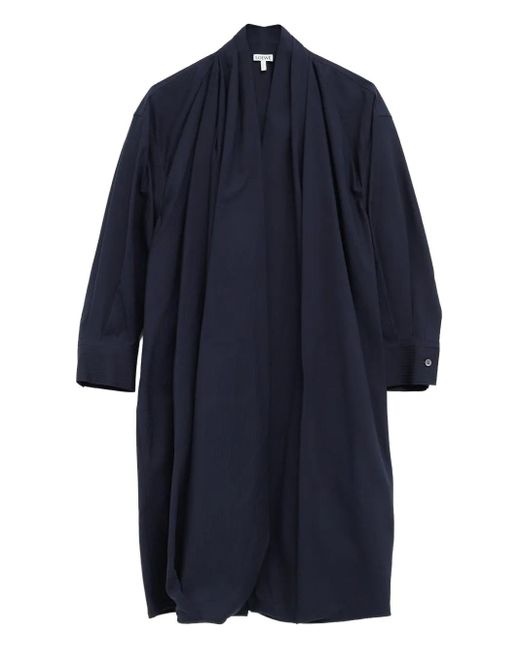 Loewe Blue Draped Dress