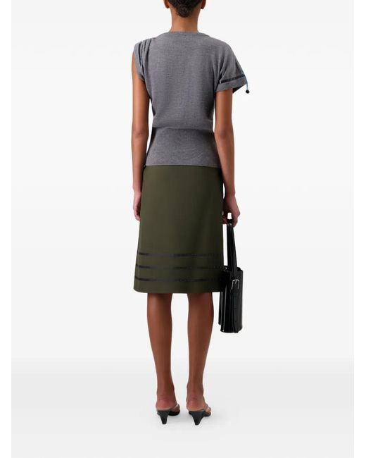 Coperni Gray Cap-Sleeves T-Shirt