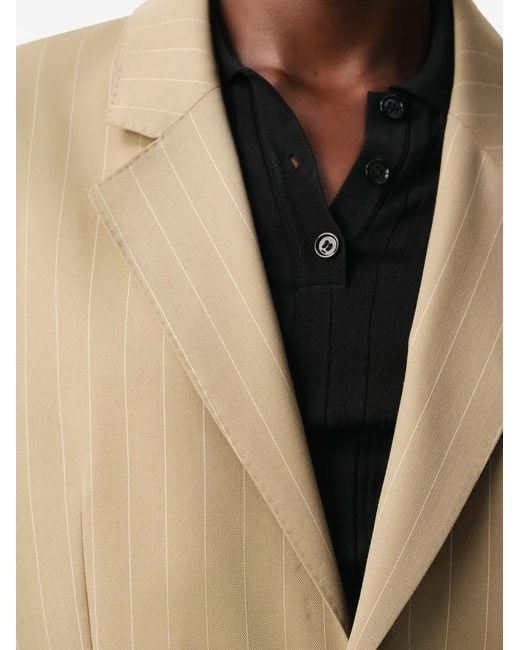 Blazer A Rayas AMI de color Natural