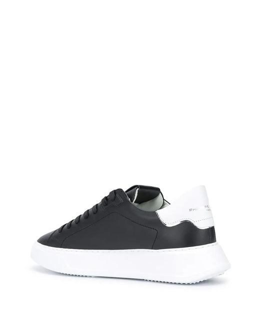 Philippe Model Black Temple Veau Sneakers for men