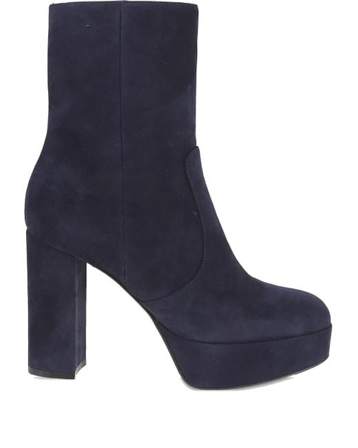 Gianvito Rossi プラットフォーム ブーツ Blue