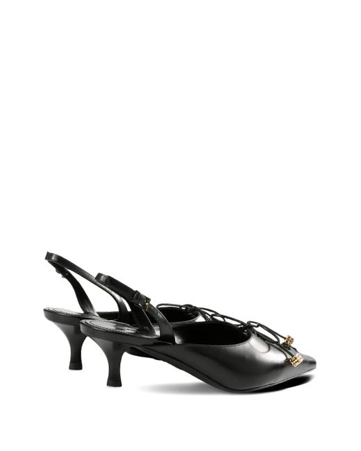 Givenchy Black 45Mm Lace-Up Pumps