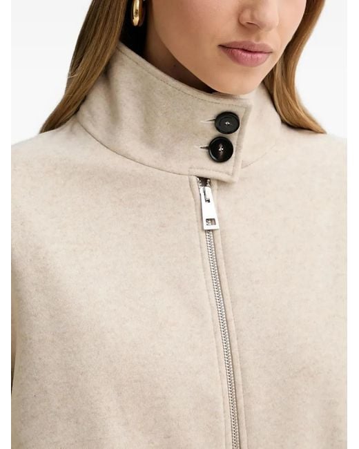Liviana Conti Natural Rooney Zip-Up Jacket