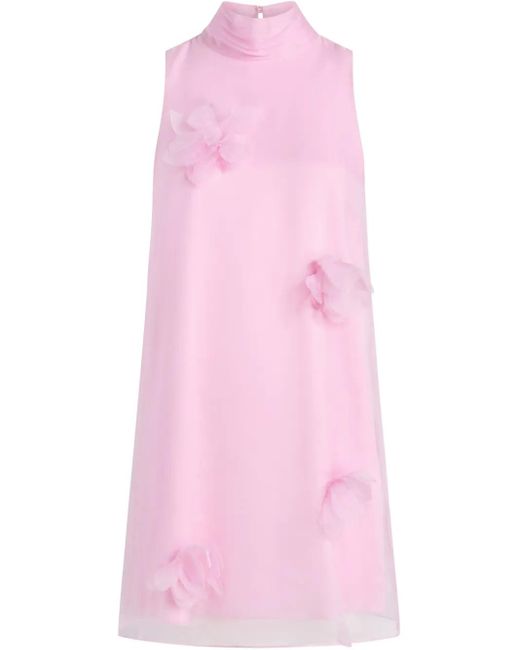 Cinq À Sept フローラル ハイネックドレス Pink