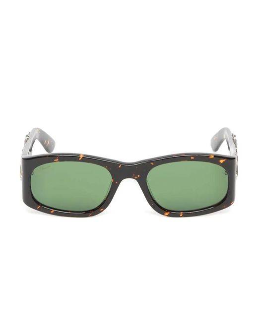 Pleasures Green X Akila Eazy Rectangle-Frame Sunglasses