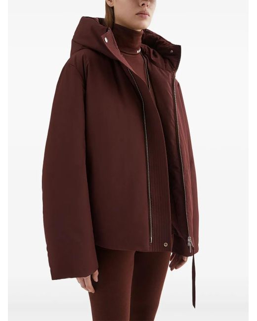 Jil Sander Purple Short Down Jacket
