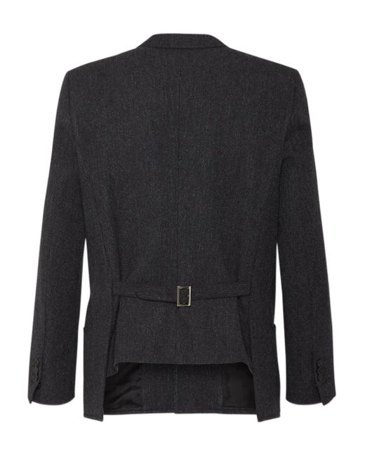 DSquared² Black Single-Breasted Tailored Blazer for men