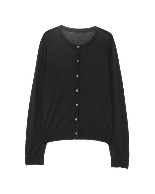 JNBY Black Button-Fastening Cardigan