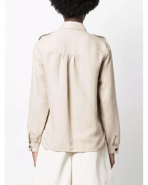 Woolrich Natural Fitted Button-Up Shirt
