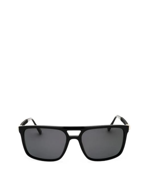 Chopard Black Sch311 Rectangle-Frame Sunglasses for men