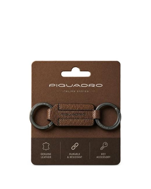 Piquadro Brown Porte-Clés À Logo Gravé Eagle for men