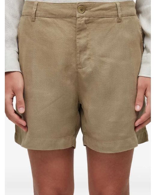 メンズ Osklen リネン ショートパンツ Natural