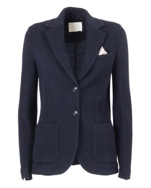 Circolo 1901 Blue Strukturierte Jacke