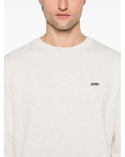 Autry White Mélange Sweatshirt for men