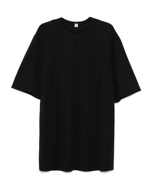 Totême Black Relaxed T-Shirt Dress