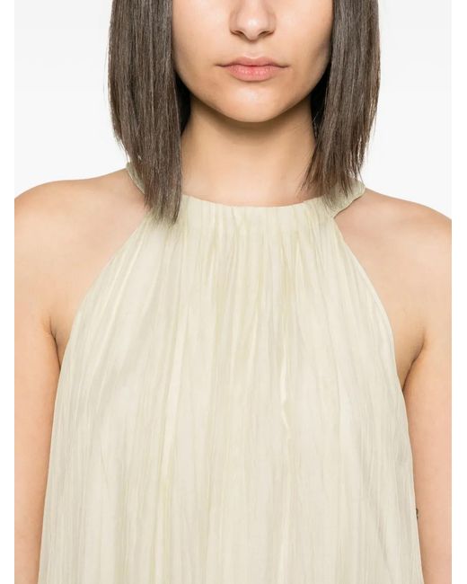 ELEH White Crinkled Maxi Dress