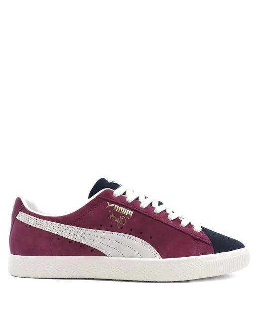 PUMA Purple Clyde Og Panelled Sneakers