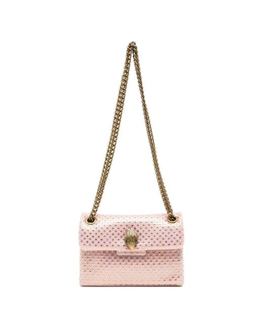 Kurt Geiger Pink Mini Sac À Bandoulière À Détails De Clous