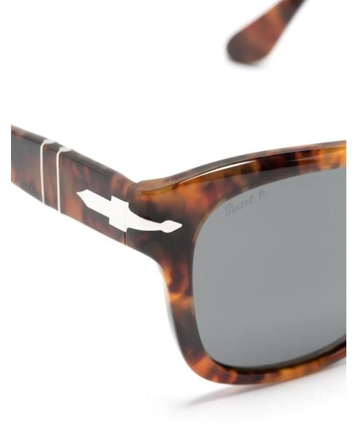 Persol Gray 3313S Square Sunglasses