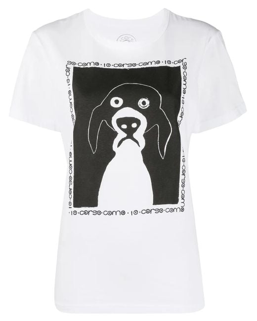 10 Corso Como Black Graphic-Print T-Shirt