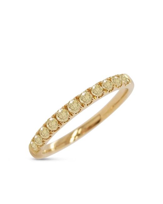 HYT Jewelry Metallic Diamond-Embellishment Ring