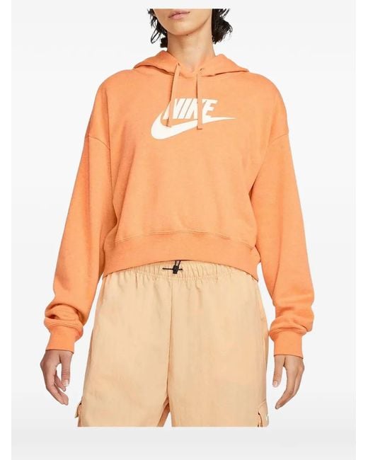 Nike Orange Sportswear Club Fleece Oversized Hoodie
