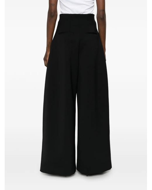 Jacquemus Black The Souro High-Waisted Pleated Trousers