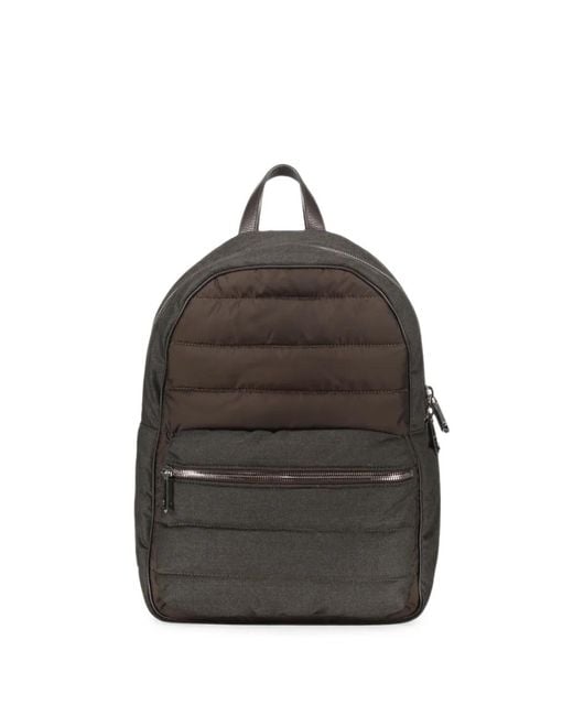 Moorer Green Gerson Quilted Front-Pocket Backpack for men