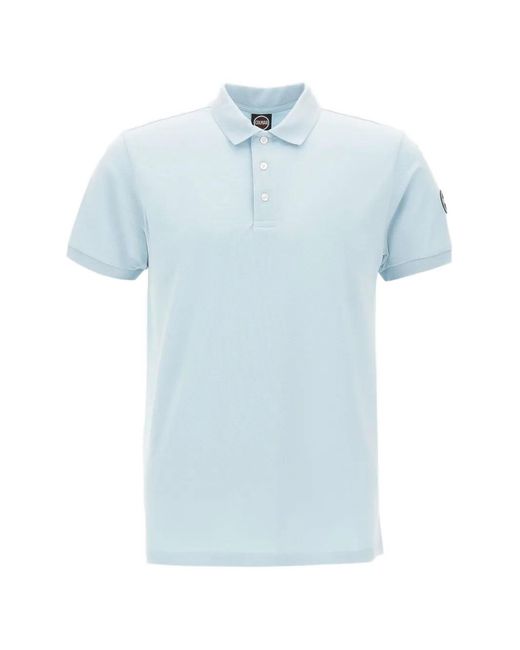 Colmar Blue Logo-Patch Piqué Polo Shirt for men