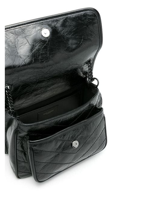 Saint Laurent Black Niki Baby Ysl Shoulder Bag