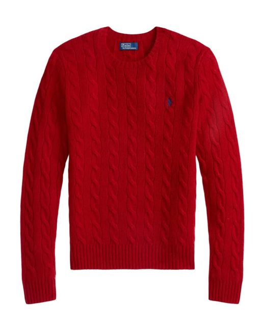 Polo Ralph Lauren Red Classic Ribbed Sweater