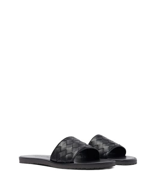 Scarosso Black Ulisses Slides for men