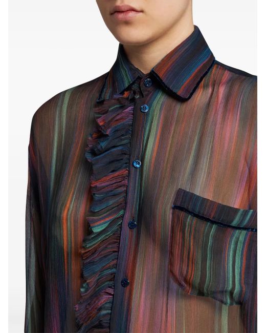 Etro プリント シャーリング シャツ Black