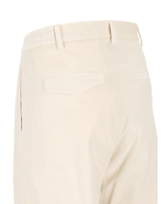 メンズ Tagliatore コーデュロイ パンツ White