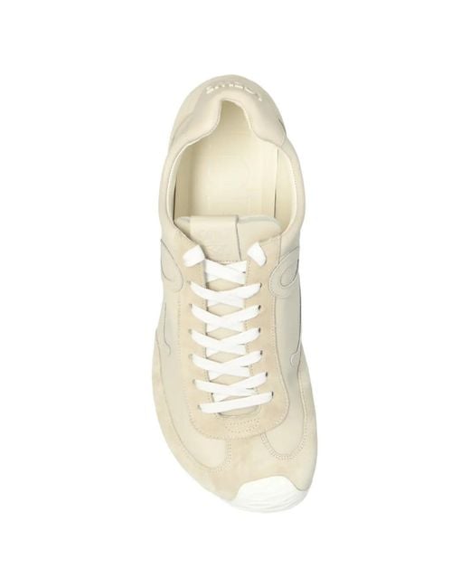 Loewe White Baskets Lacées À Logo for men