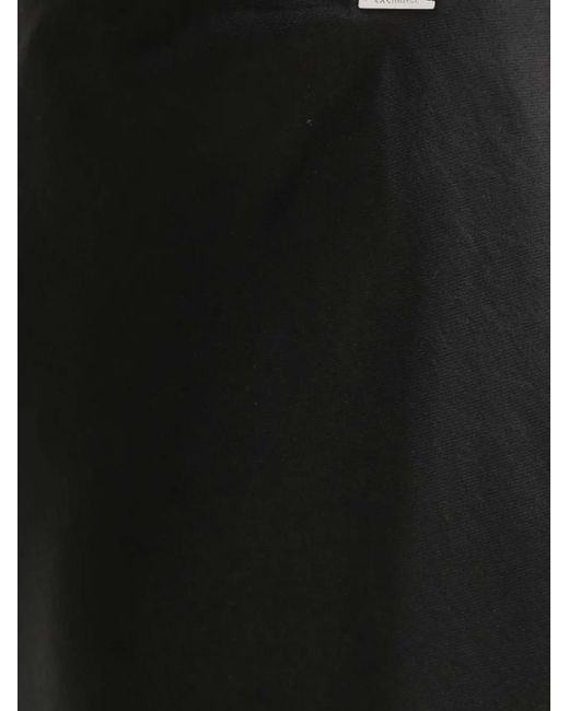 ARMANI EXCHANGE Black Bias-Cut Midi Skirt