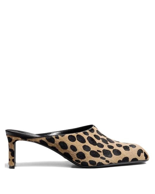 Khaite Natural 100Mm Colt Spotted Heeled Mules
