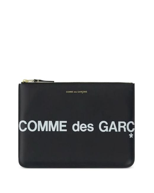 Comme des Garçons Black Logo-Print Coin Purse for men
