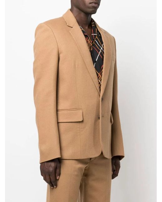 Marni Brown Buttoned Single-Breasted Blazer for men
