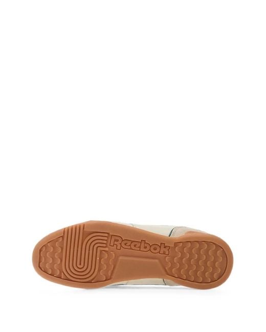 Reebok White Workout Plus Sneakers