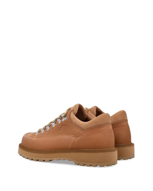 Diemme Brown Leather Lace-Up Boots