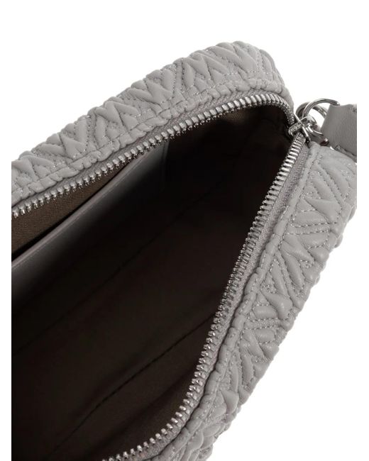 Emporio Armani キルティング ショルダーバッグ Gray