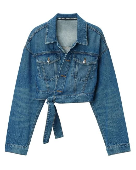 Alexander Wang Blue 'Wrapped Trucker' Jacket
