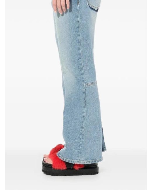McQueen Blue Flared Jeans