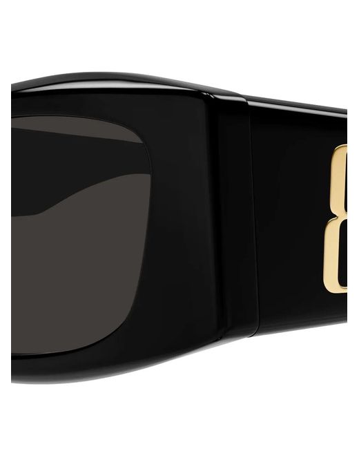 Balenciaga Black Lunettes De Soleil À Monture Rectangulaire