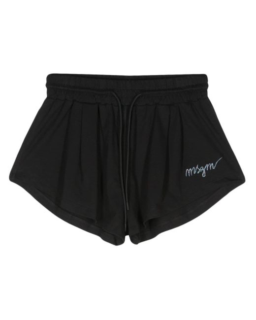 Shorts con ricamo di MSGM in Black
