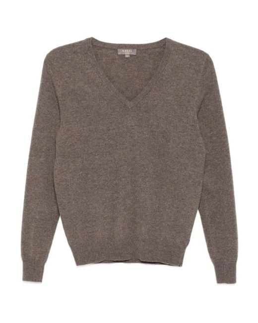 N.Peal Cashmere Phoebe セーター Gray