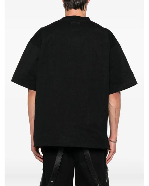 Vetements Black T-Shirt Mit Foto-Print